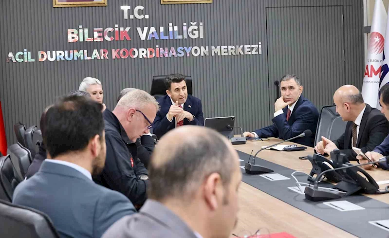Bilecik’te deprem sonrası ’Kriz Masası’ toplandı
