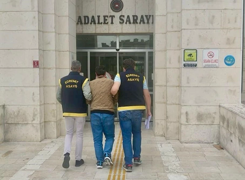77 yıl hapis cezası olan şahıs Balıkesir’de yakalandı
