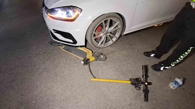 Karaman’da otomobil ile elektrikli skuter çarpıştı: 2 yaralı
