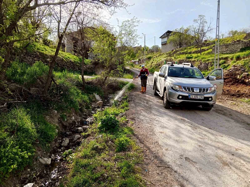 Elazığ’da larva ile mücadele sürüyor
