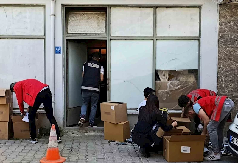 Tekirdağ’da kaçak tütün operasyonu
