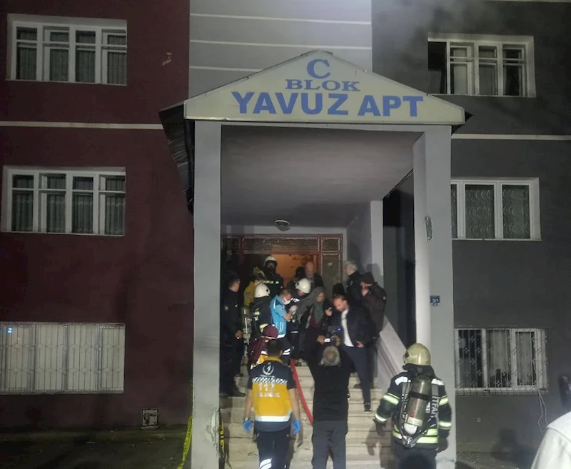 Erzurum’da korkutan yangın
