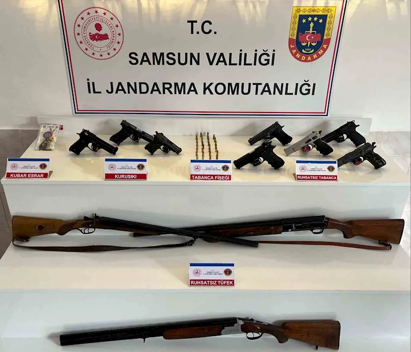 Samsun’da silah operasyonu: 6 kişi yakalandı
