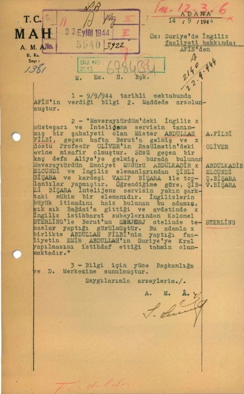 MİT, İngiliz istihbaratçı Philby’nin Ürdün’deki faaliyetleriyle ilgili rapor paylaştı
