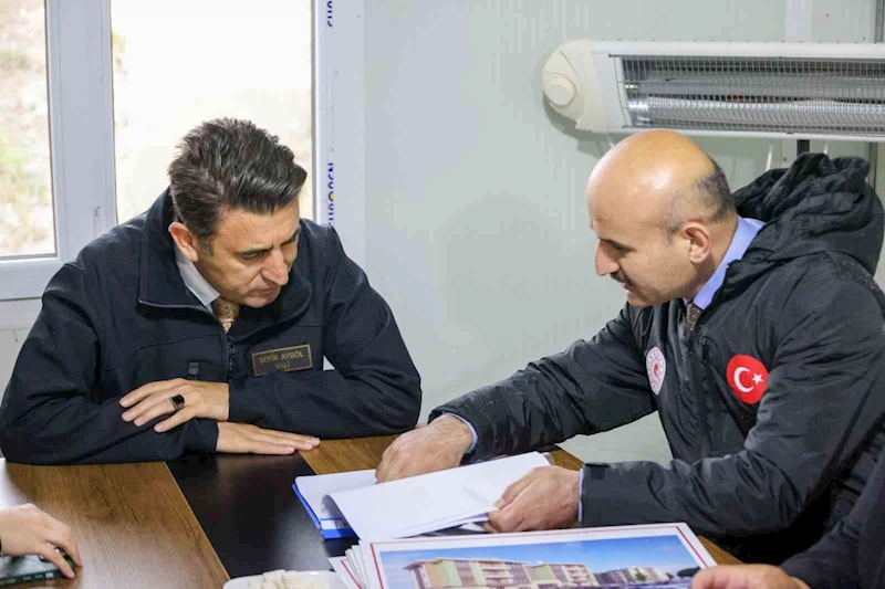 İnhisar ilçesinde yapımı devam eden TOKİ hızlı ilerliyor
