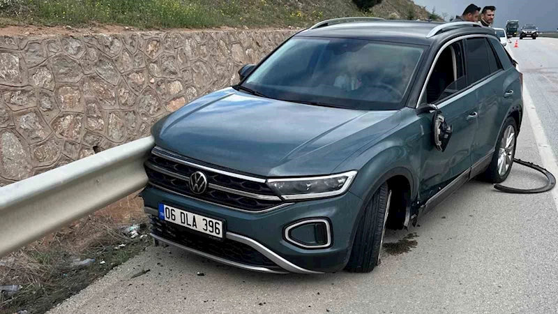 Kırıkkale’de motosiklet otomobille çarpıştı: 1 yaralı
