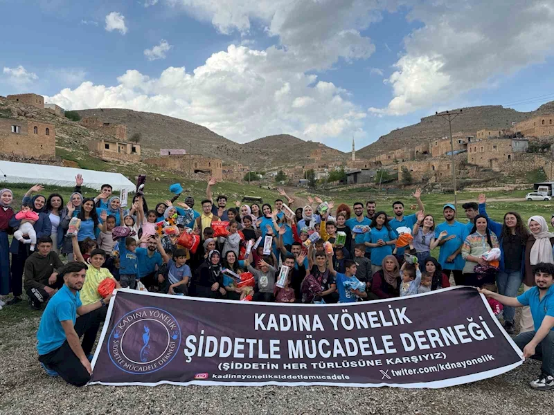Çocuklar düzenlenen etkinlikte doyasıya eğlendi
