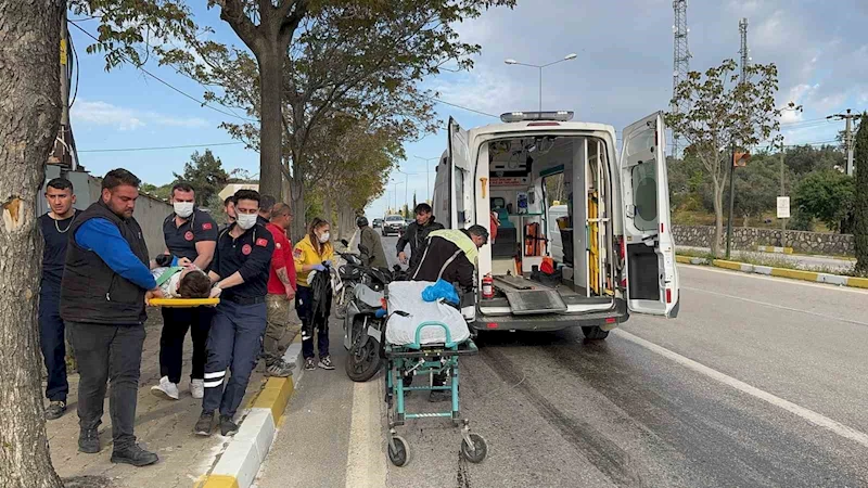 Yola dökülen yağ sebebiyle 2 motosikletli kaza yaptı
