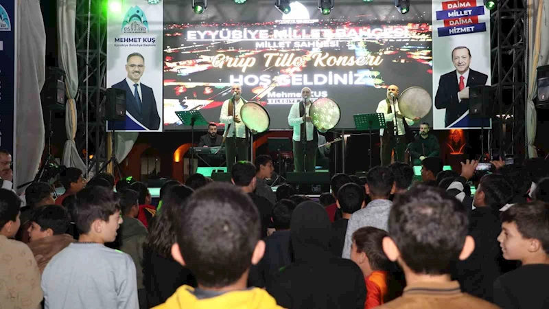 Eyyübiye Millet Bahçesinde coşkulu gece
