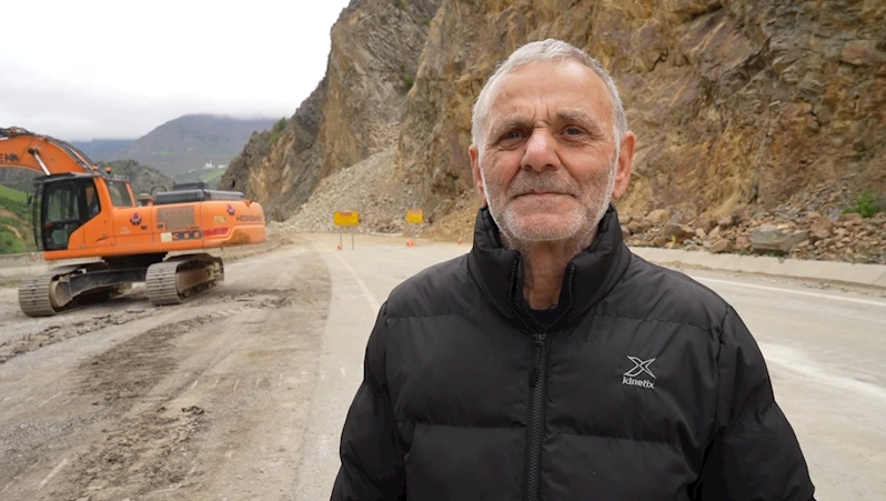 Gümüşhane-Giresun karayolundaki heyelanda faciayı engelleyen ihbarı yapan vatandaş konuştu

