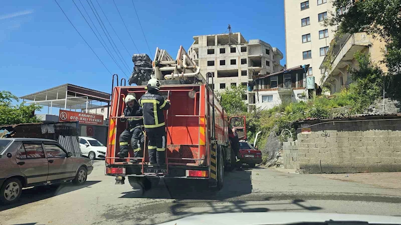 Aspiratörden çıkan yangın paniğe neden oldu
