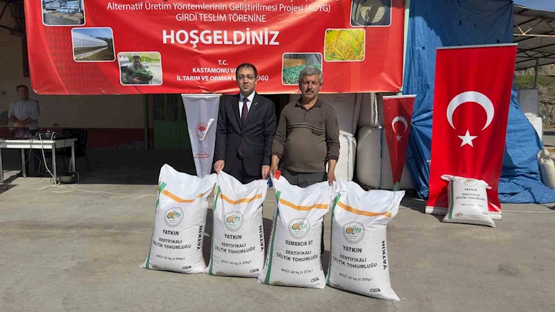 Kastamonu’da çeltik üreticilerine 52 ton tohum dağıtıldı
