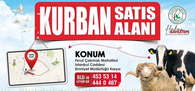 Gaziosmanpaşa’da modern ve hijyenik kurban satış alanı kuruldu

