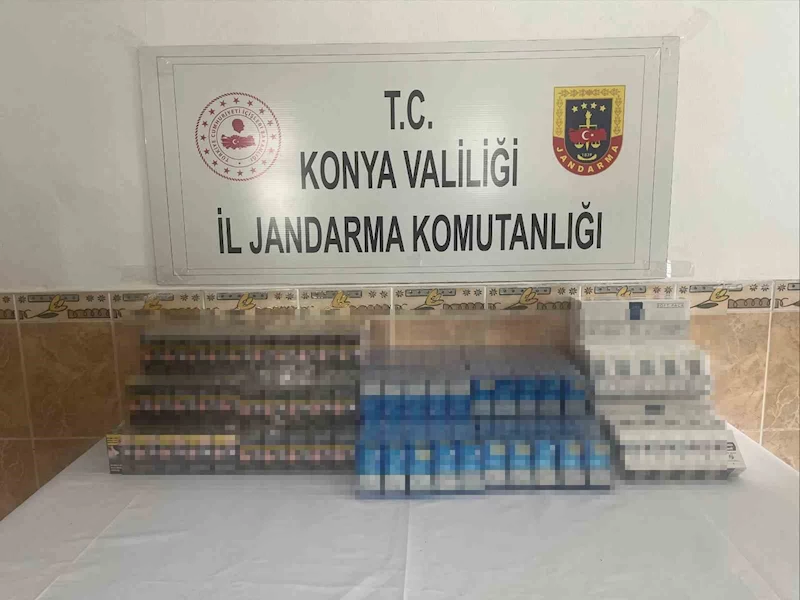 Konya’da jandarma bin 50 adet gümrük kaçağı sigara yakaladı
