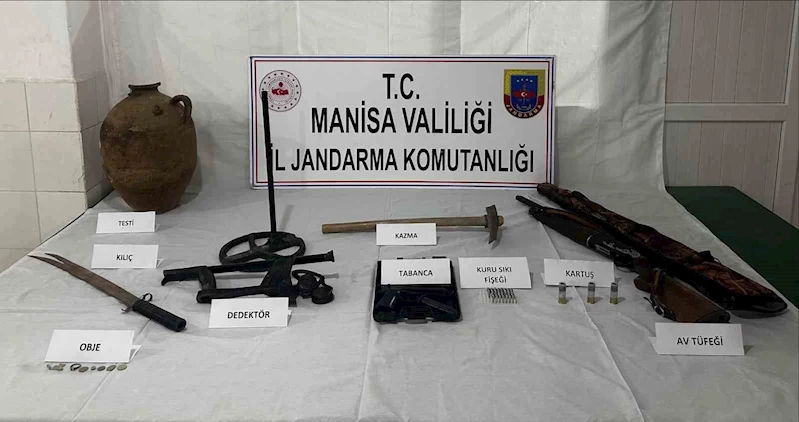 İzinsiz kazıya jandarma operasyonu
