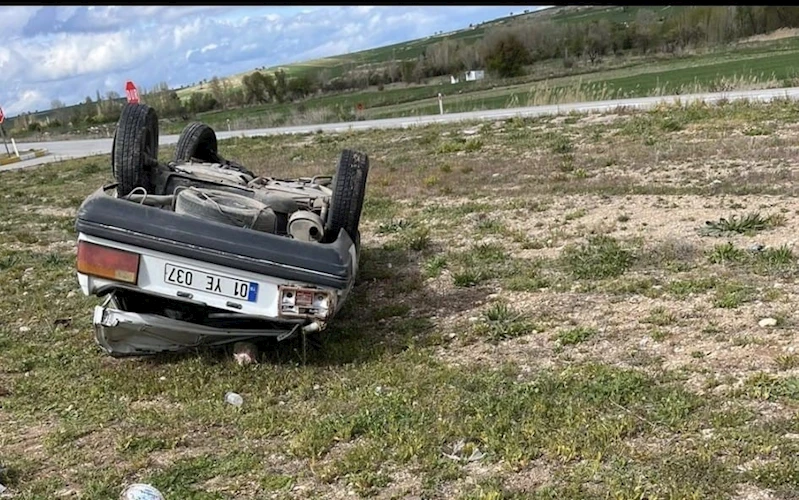 Konya’da otomobil devrildi: 3 yaralı
