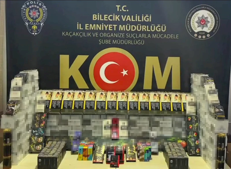 Bilecik’te 92 bin adet makaron ele geçirildi
