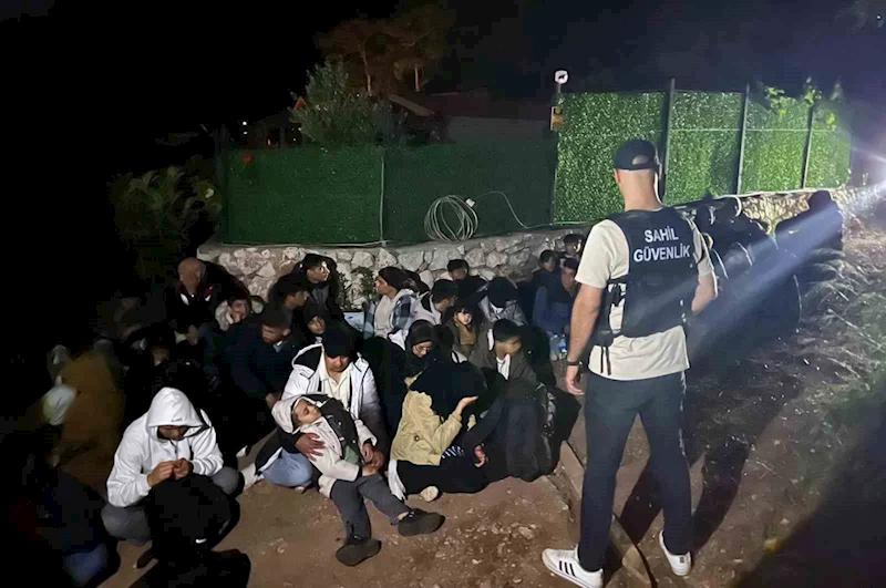 Fethiye’de 17’si çocuk 36 düzensiz göçmen yakalandı
