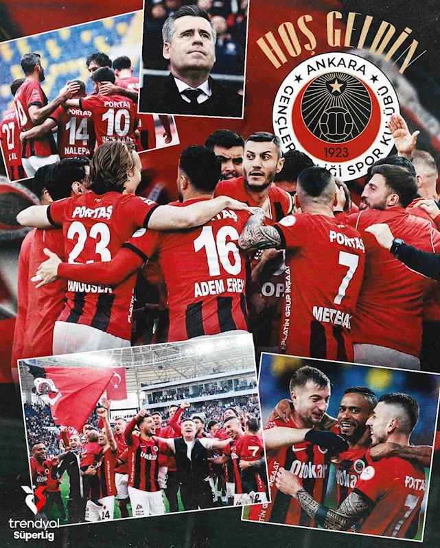 Gençlerbirliği’ne Süper Lig resmi hesabından hoş geldiniz paylaşımı
