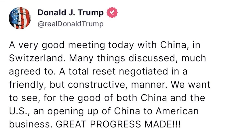 ABD Başkanı Trump Çin ile yapılan ticaret müzakerelerini değerlendirdi: 