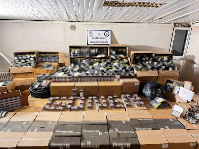 Gönen’de kaçak tütün operasyonu: 19 adrese eş zamanlı baskın
