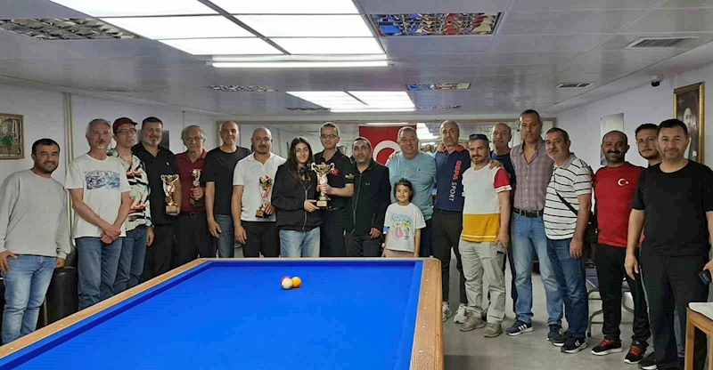 Dünya ve Türkiye 3 bant bilardo şampiyonu Muğla’da turnuvaya katıldı
