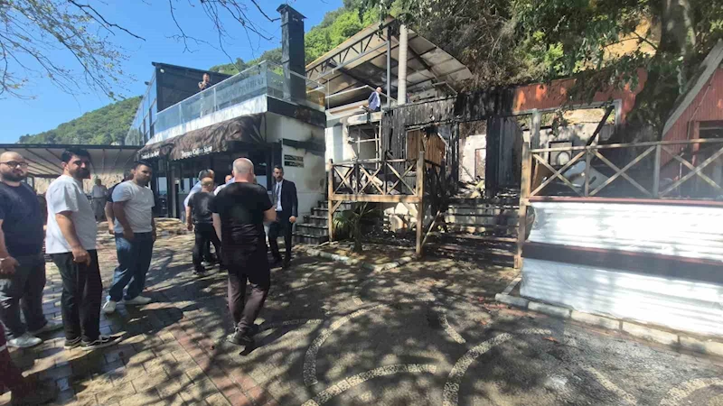Bartın’da turistik otelde yangın
