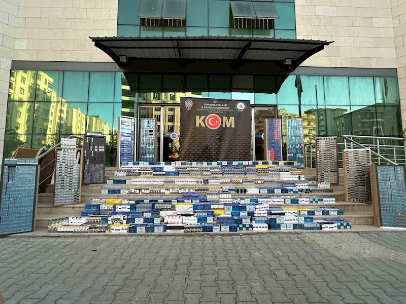 Şanlıurfa’da 19 bin 800 paket kaçak sigara ele geçirildi
