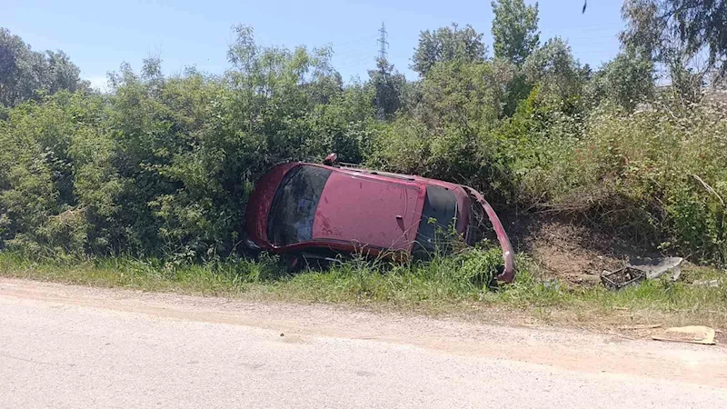 Kazanın ardından otomobilini bırakıp giden sürücüye plakadan ulaşıldı
