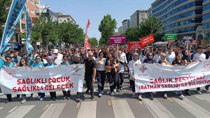 Batman’da ’Sağlık Festivali’ kapsamında yürüyüş düzenlendi

