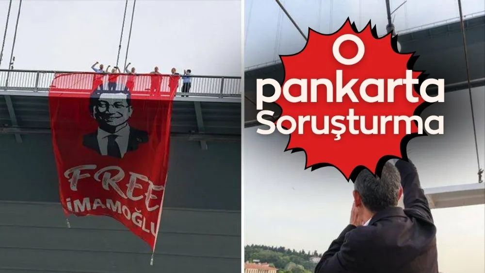 O pankarta soruşturma açıldı