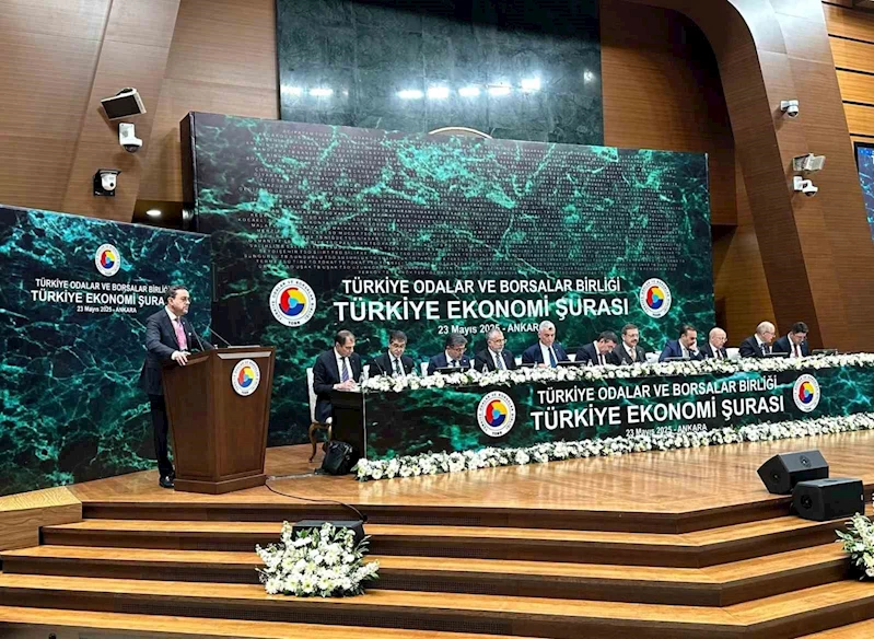 Başkan Kasapoğlu, ekonomi şurasında konuştu; 