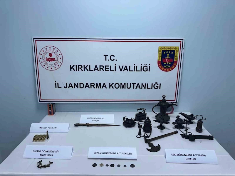 Kırklareli ve Tekirdağ’da eş zamanlı kaçak kazı operasyonu
