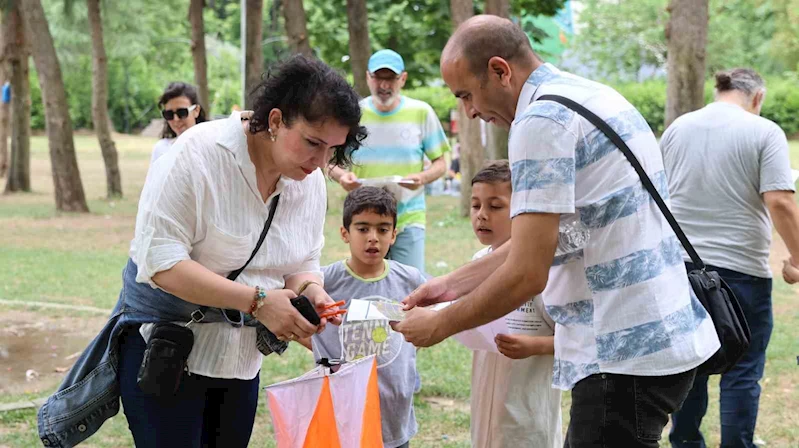 Doğada ailece sporun keyfini yaşadılar
