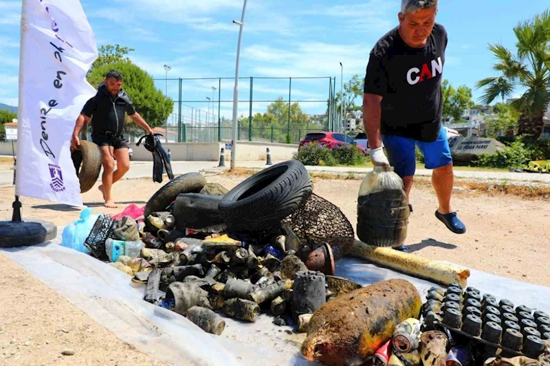 Üçüncü etap deniz dibi temizliği Bitez’de yapıldı
