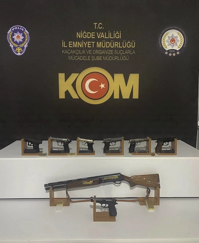 Niğde’de ruhsatsız silah operasyonunda 8 gözaltı
