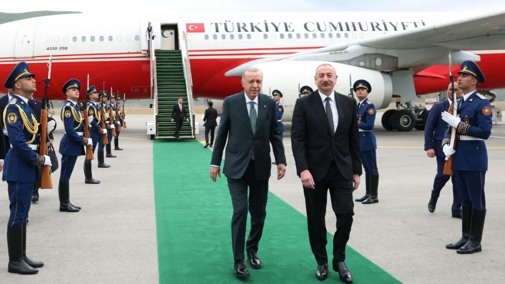 Cumhurbaşkanı Erdoğan ve Aliyev, Laçın Uluslararası Havalimanı’nın açılışını yaptı