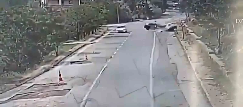 Kayseri’de 2 kişinin öldüğü feci kaza kamerada
