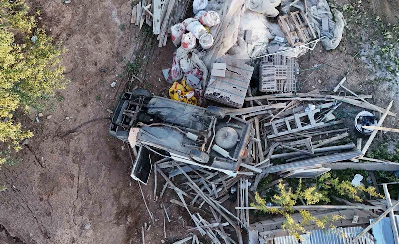 Takla atan Tofaş hurdaya döndü: 1 yaralı
