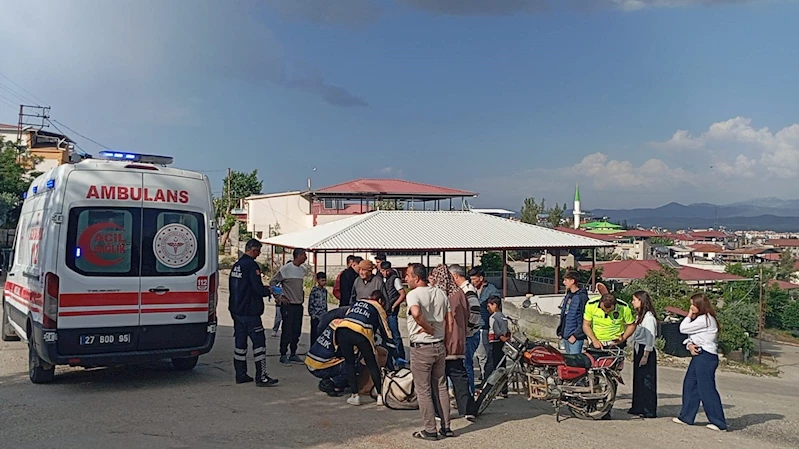 Gaziantep’te motoru deviren yaşlı adam yaralandı
