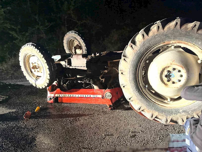 Çorum’da devrilen traktörün altında kalan sürücü hayatını kaybetti
