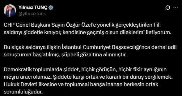 Bakan Tunç: 