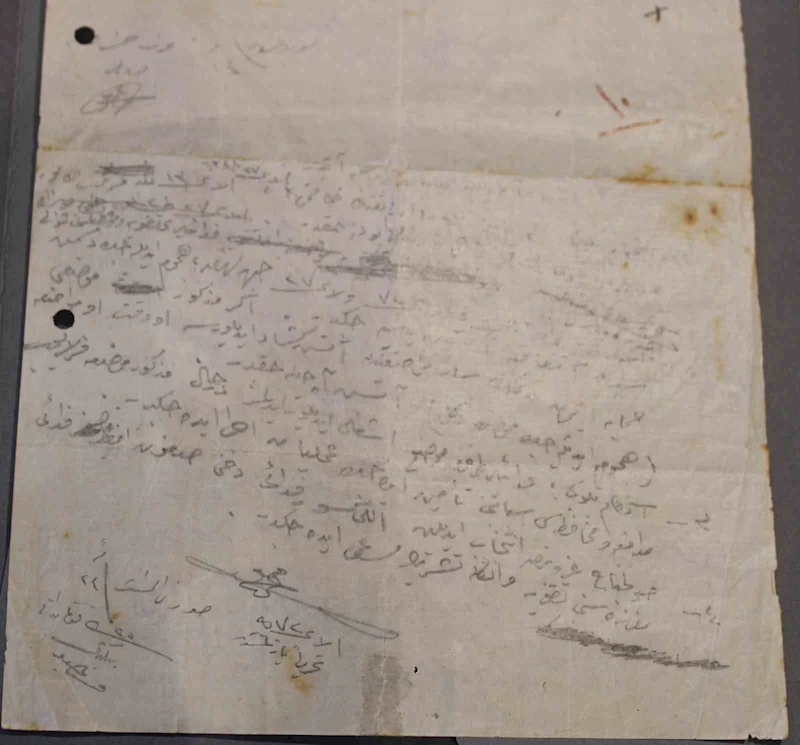Atatürk’ün Kanlısırt bölgesinin Türk tarafından kalması için Fedai Müfrezesine verdiği el yazısı emir ortaya çıktı
