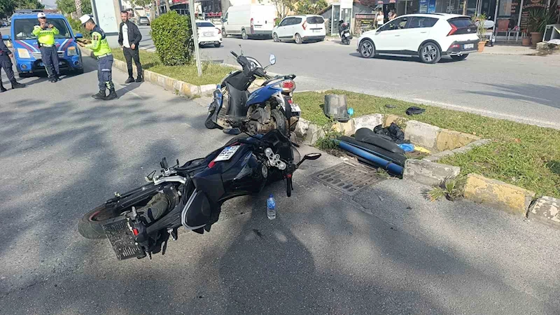 Yaya geçidine dönmeye çalışırken kaza yaptı: 1 yaralı
