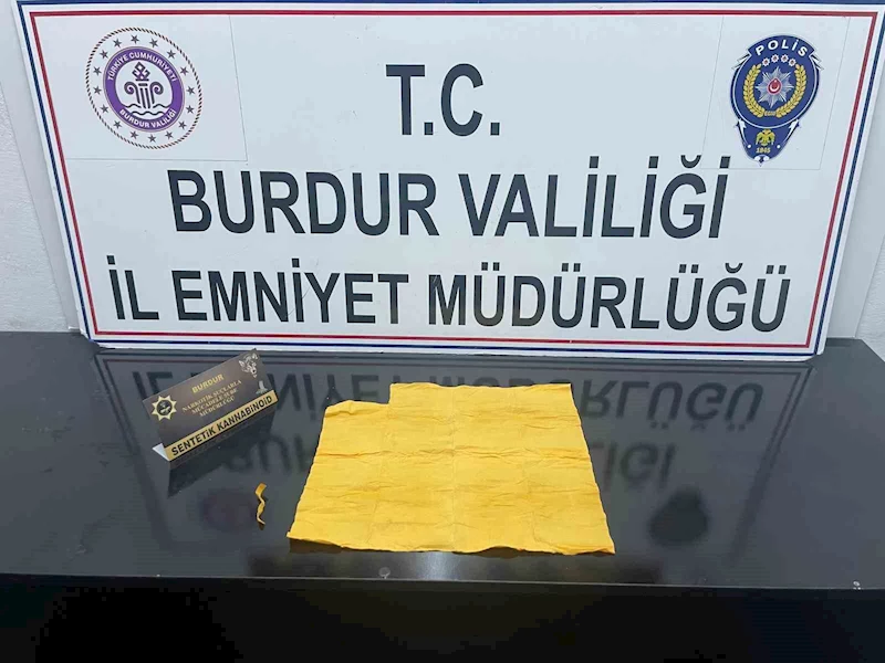 Burdur’da uyuşturucu operasyonu: 1 kişi tutuklandı
