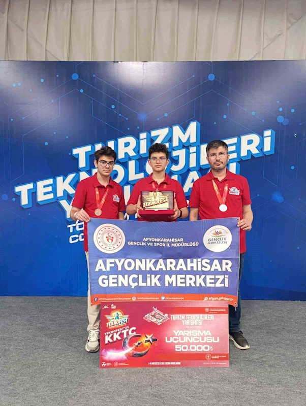 Afyonkarahisarlı Gençler TEKNOFEST KKTC 2025’te Türkiye üçüncüsü oldu
