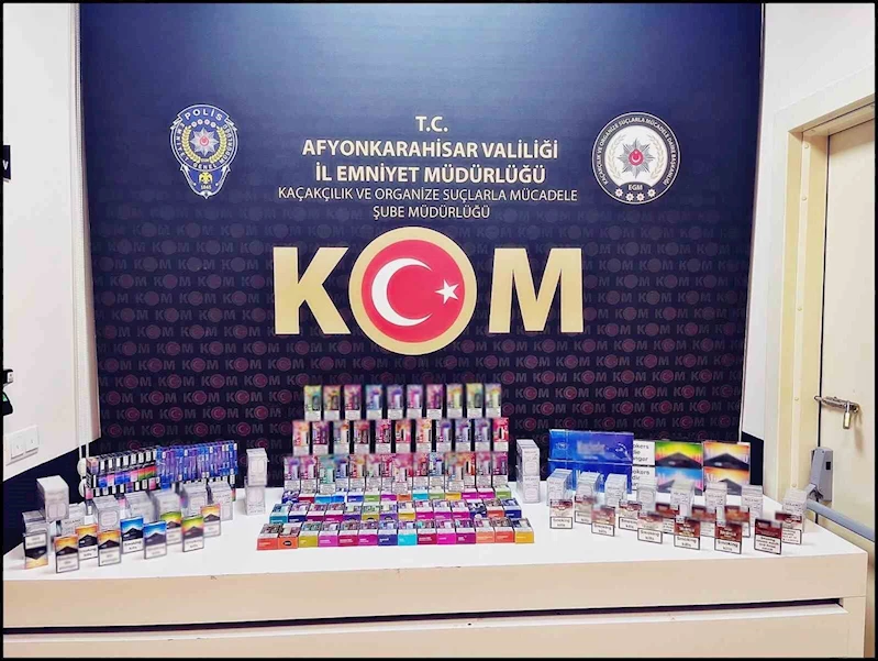 Polis kaçak sigara ele geçirdi
