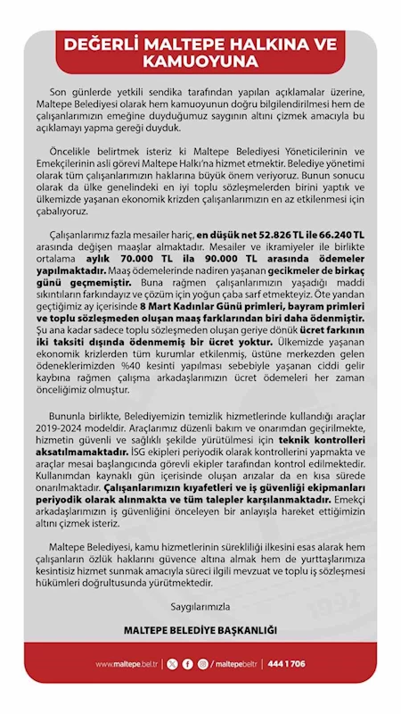 Maltepe Belediyesi: 