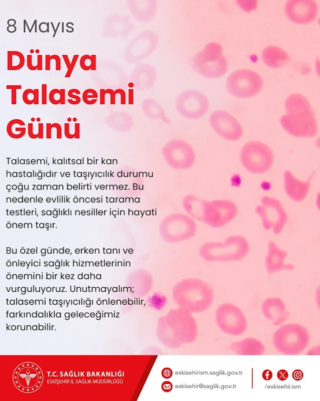 İl Sağlık Müdürü Bildirici ’Talasemi’ hakkında bilgilendirdi
