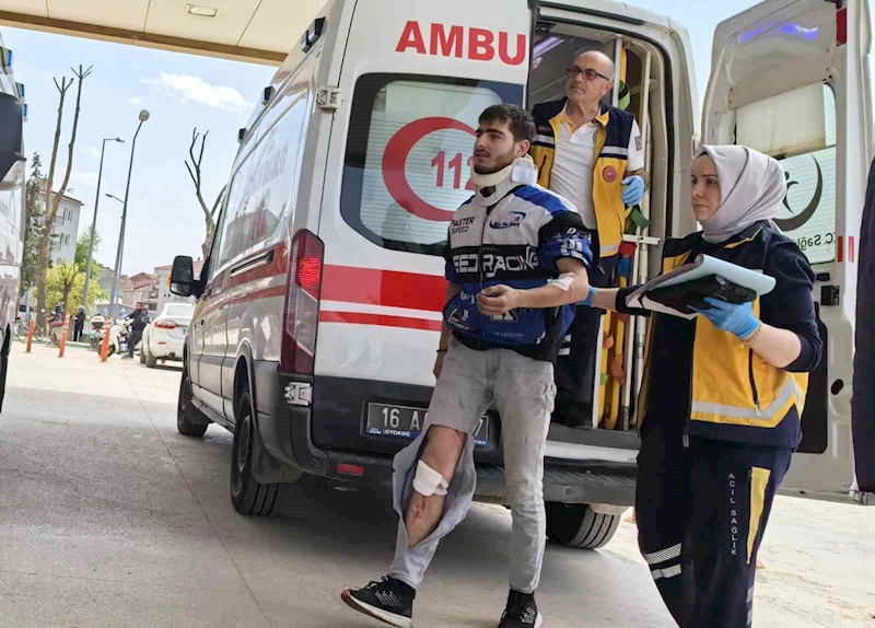Bursa’da otomobille motosiklet çarpıştı: 1 yaralı
